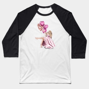 Heart Balloons Baseball T-Shirt